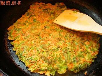 芹菜叶胡萝卜煎饼怎么做，芹菜叶胡萝卜煎饼怎么做好吃，芹菜叶胡萝卜煎饼做法